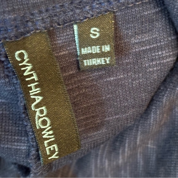 Anthropologie Cynthia Rowley women’s navy blue lightweight top in size small - Picture 5 of 6